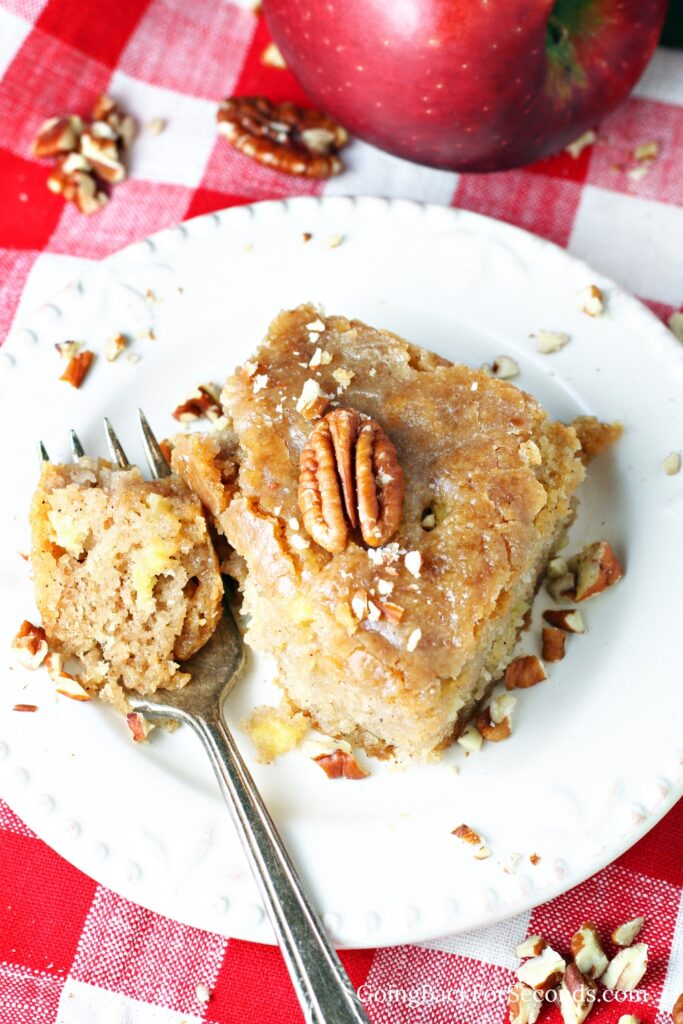 Apple Cake with Brown Sugar Glaze