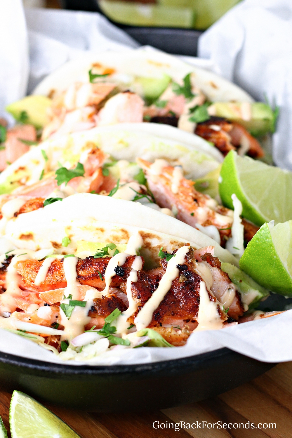 Chile Lime Salmon Tacos